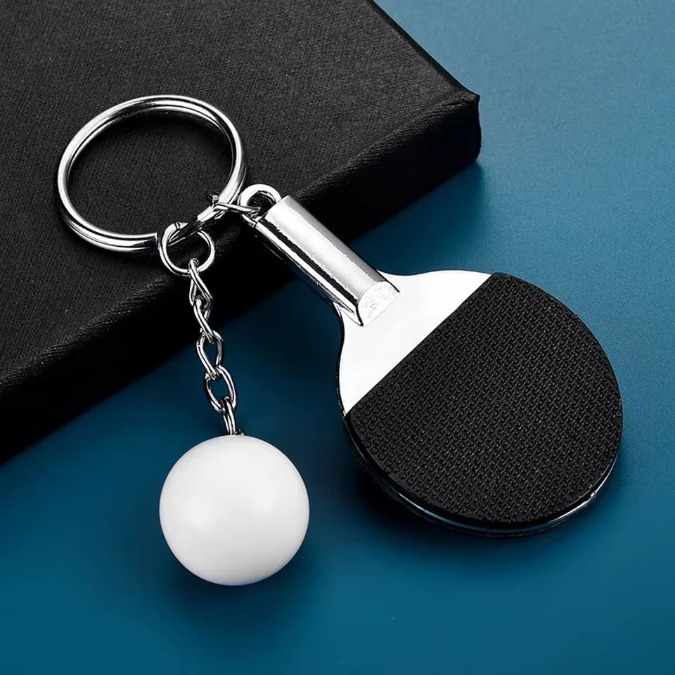 Table Tennis Ace - 창의적이고 귀여운 미니 탁구 라켓 열쇠고리