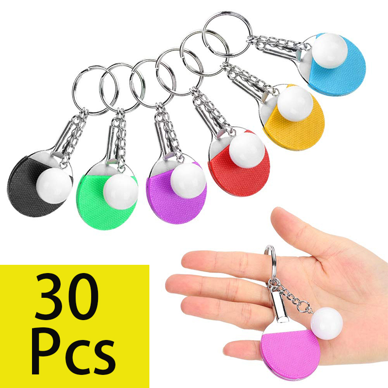Table Tennis Ace - 30Pcs 미니 탁구 라켓 키 체인
