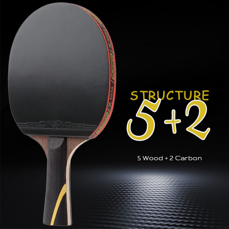 Huieson 5/6 스타 탁구 라켓 탄소 공격 탁구  - Table Tennis Ace 리뷰 및 가격