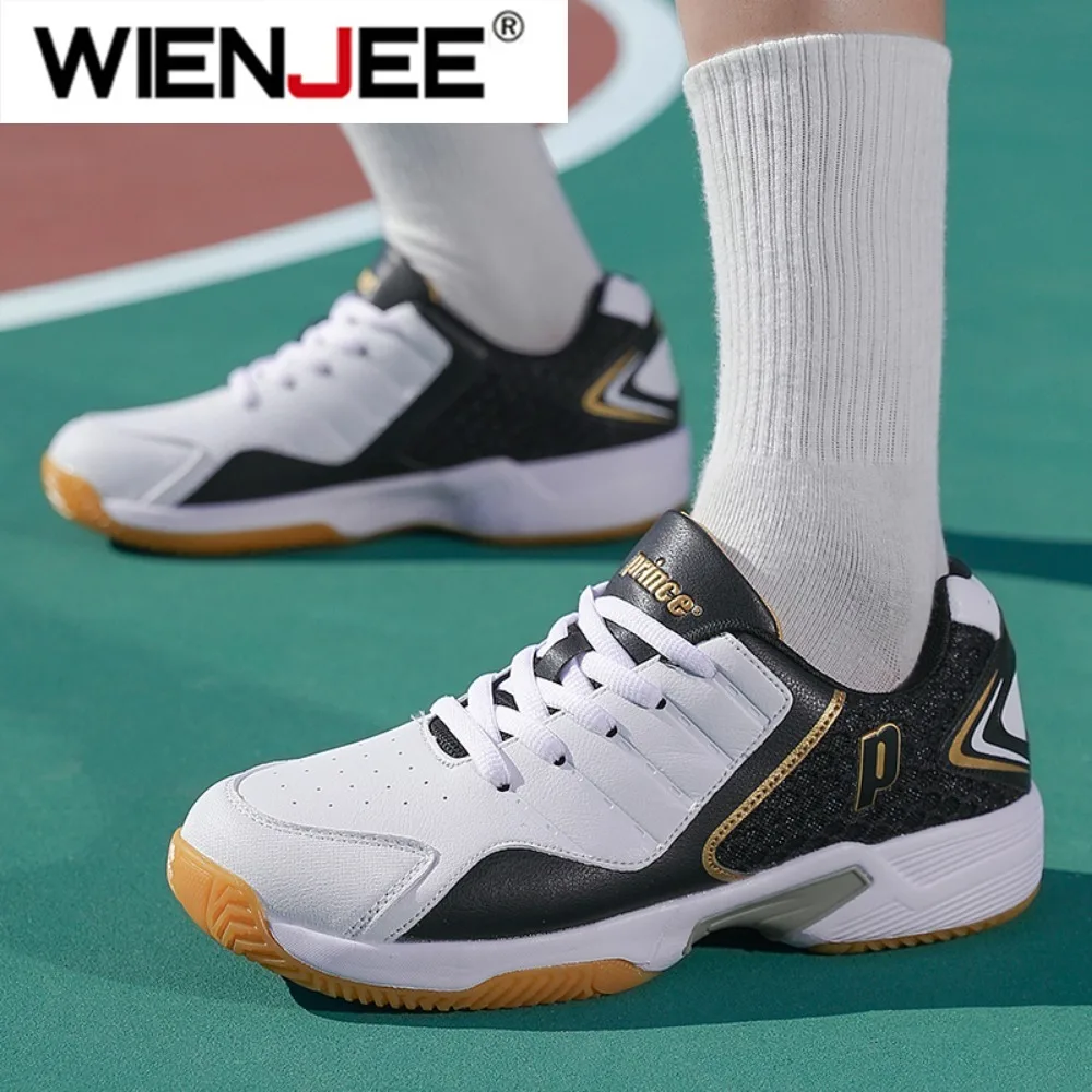 전문 남성 여성 가죽 배드민턴 신발 커플 미끄럼 방지  - Table Tennis Volleyball 리뷰 및 가격