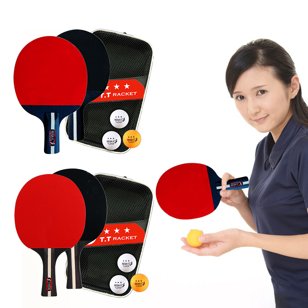 탁구 라켓 2 개 및 공 3 개, 탁구 패들 세트, 전 - Table Tennis Ace 리뷰 및 가격