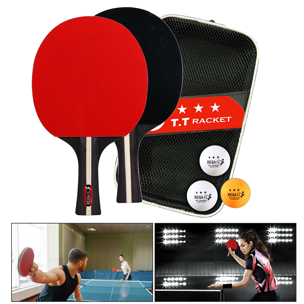 탁구 라켓 2 개 및 공 3 개, 탁구 패들 세트, 전 - Table Tennis Ace 리뷰 및 가격