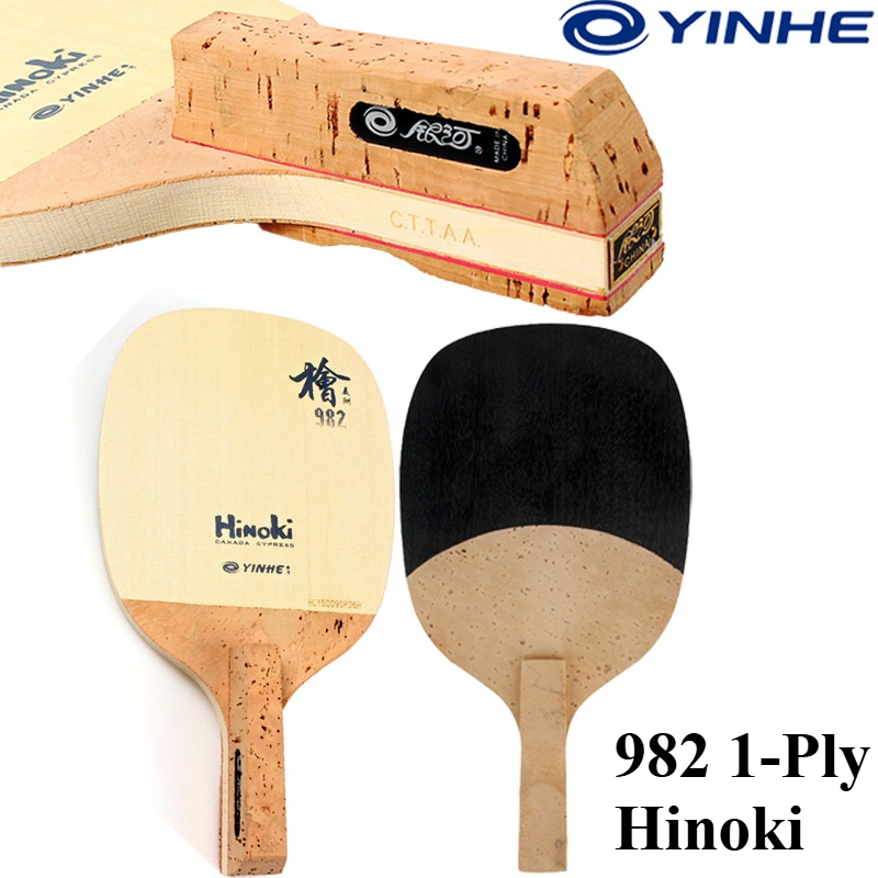 YINHE 982 1겹 솔리드 히노키 탁구 블레이드 일 - Table Tennis Paddle 리뷰 및 가격
