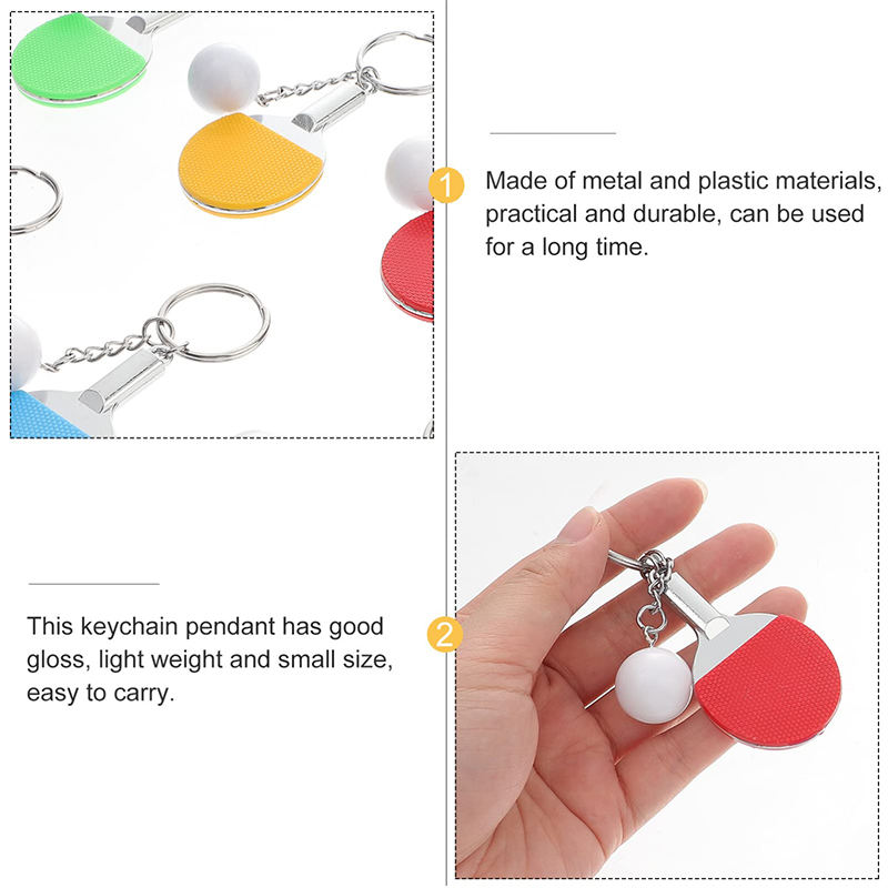 30Pcs 미니 탁구 라켓 키 체인 6 색 탁구 라켓  - Table Tennis Ace 리뷰 및 가격